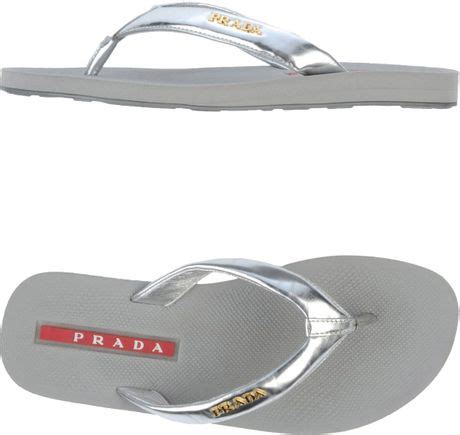 prada clogs|prada silver flip flops.